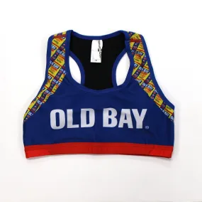 OLD BAY Text (Blue) / Sports Bra