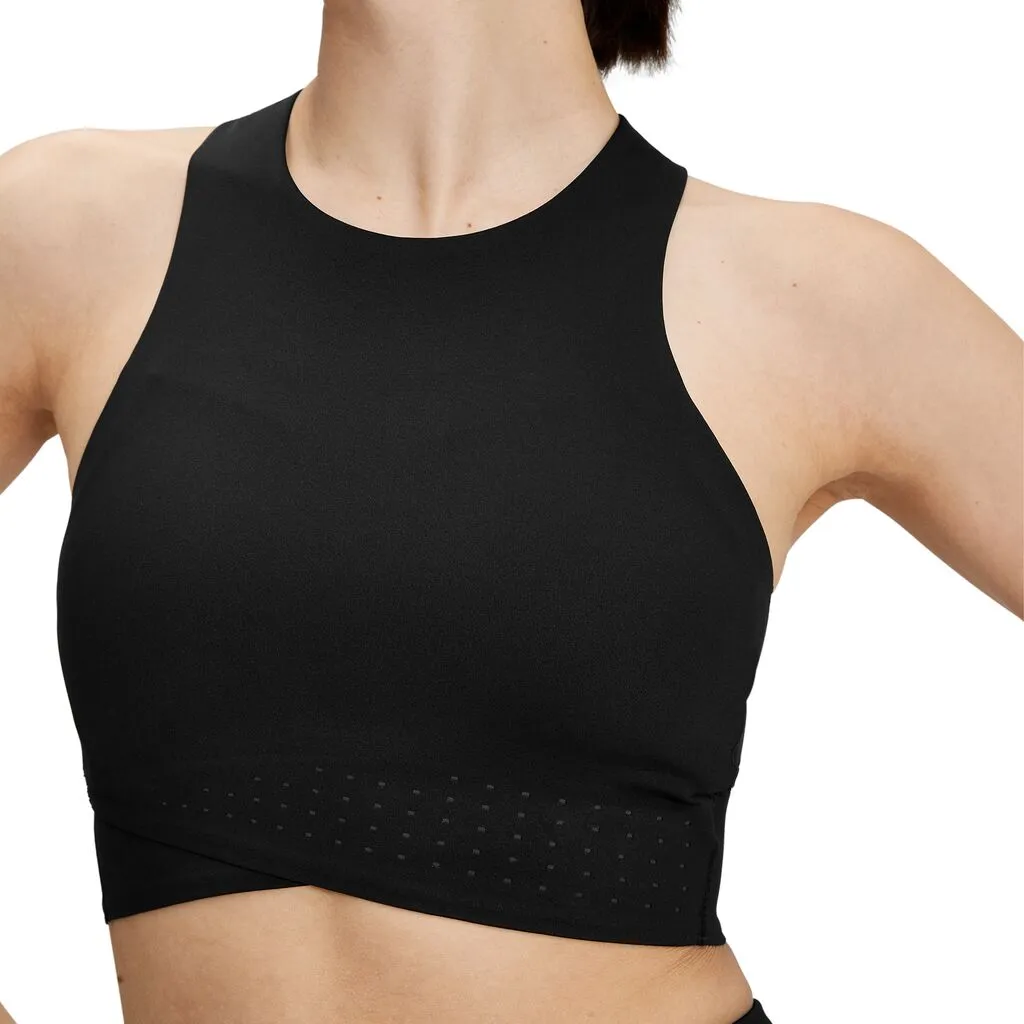 On Running Race Crop (Womens) - Black/Shadow