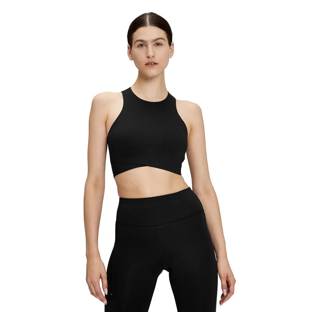 On Running Race Crop (Womens) - Black/Shadow