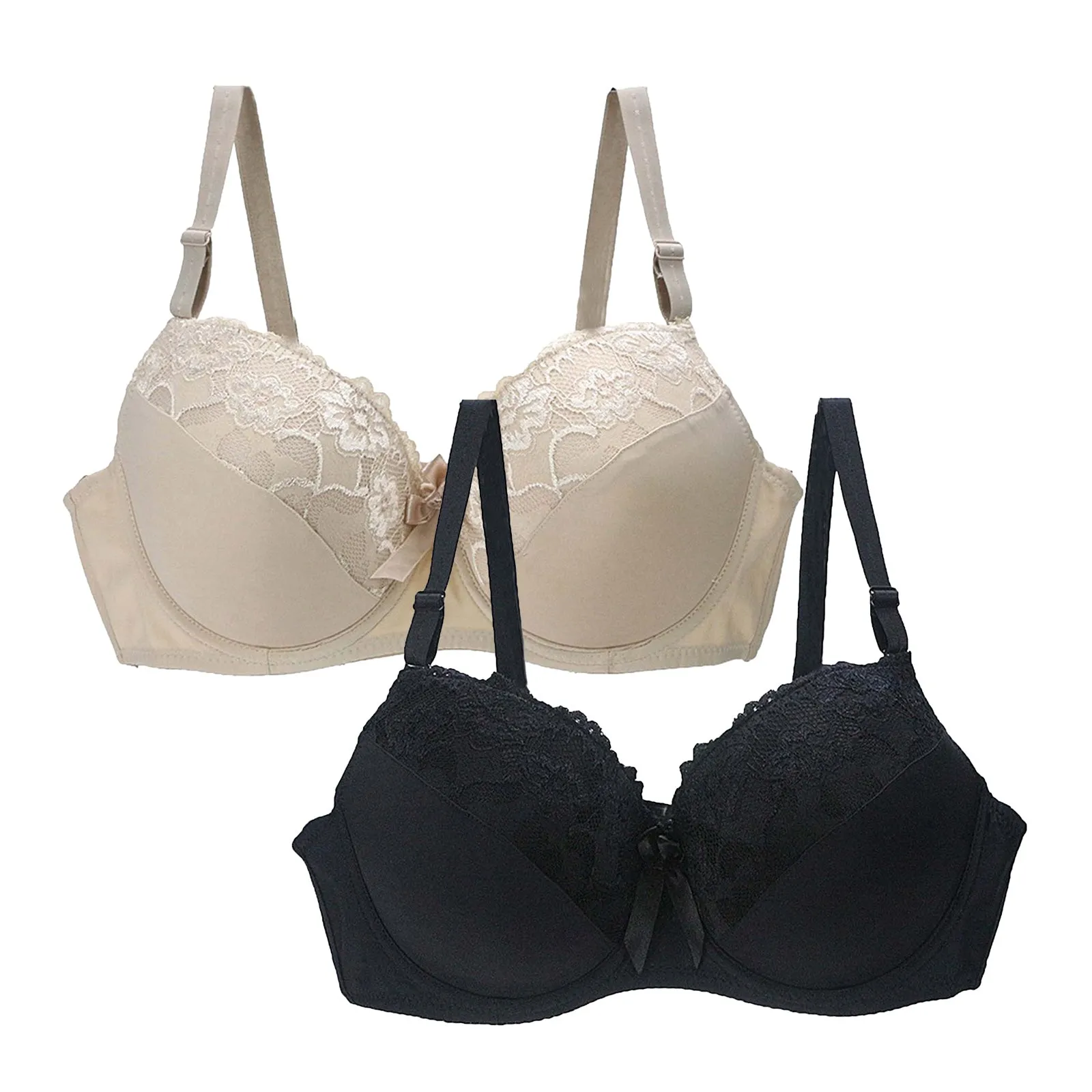 Pack of 2 Padded Bra for Women (32-50 Size)