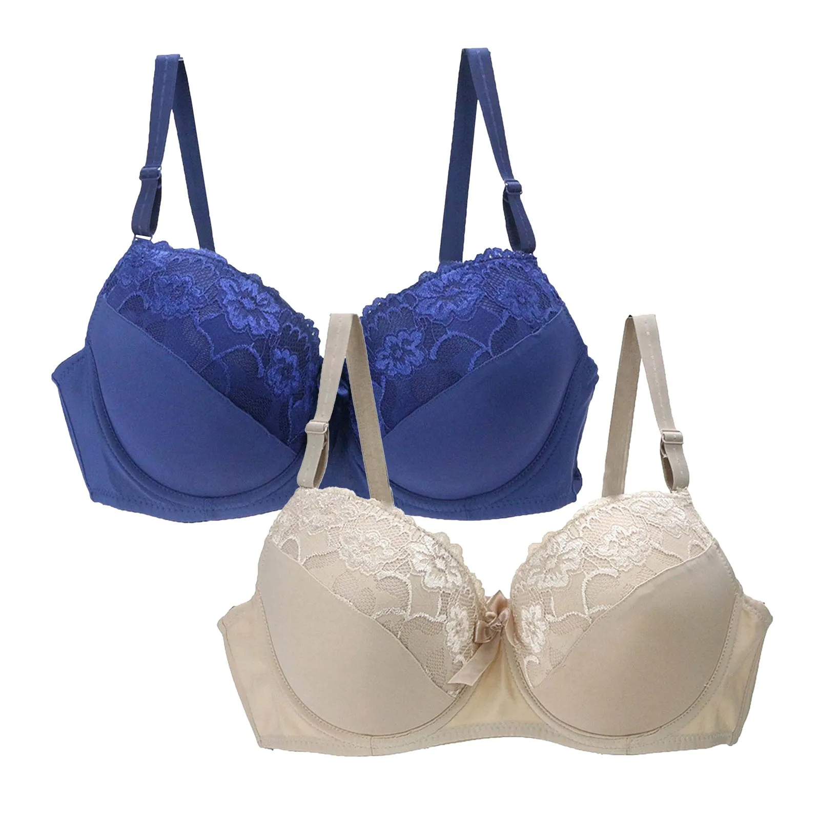 Pack of 2 Padded Bra for Women (32-50 Size)