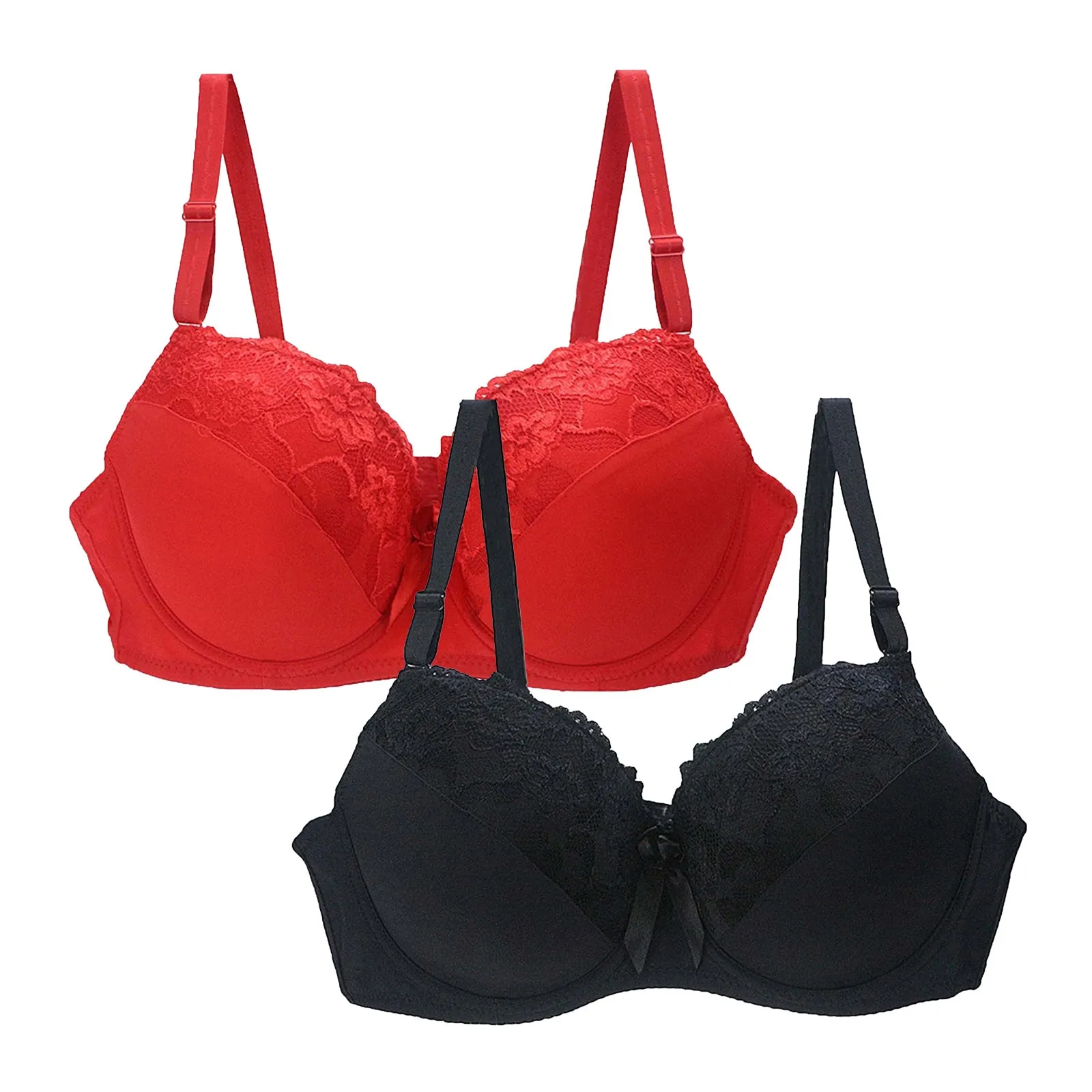 Pack of 2 Padded Bra for Women (32-50 Size)