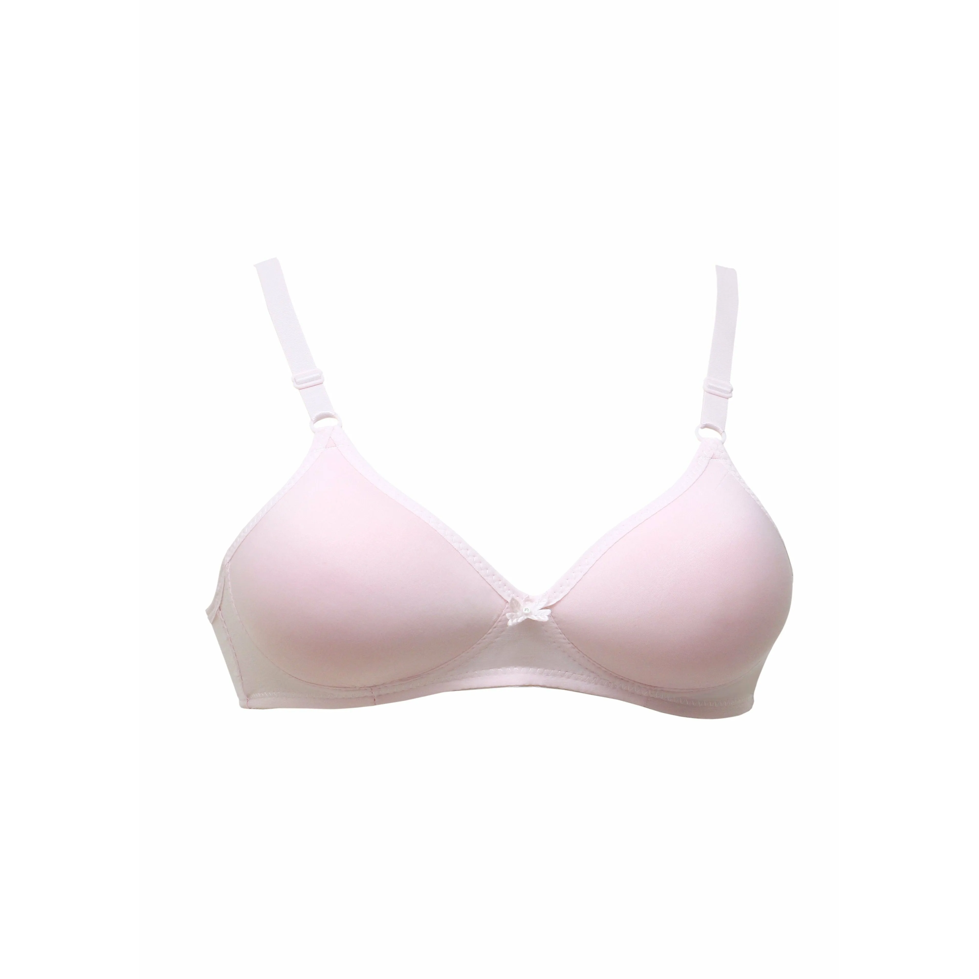 Pack Of 2 (Pink & Off-White) - Clarkia Padded Non Wired Bra