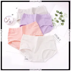 Pack of 4 Comfy Breif Soft Cotton Elegant Panties