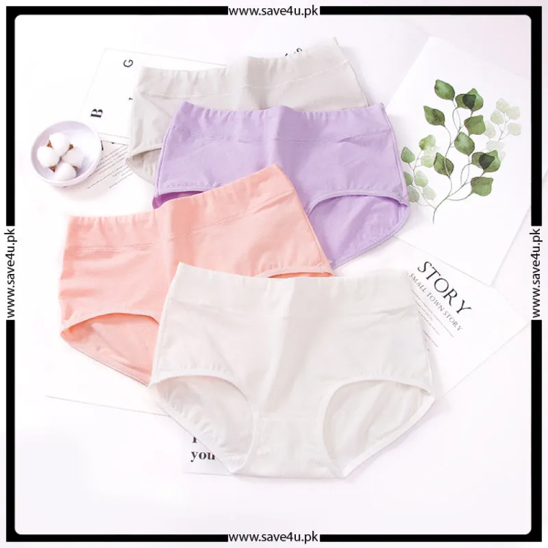 Pack of 4 Comfy Breif Soft Cotton Elegant Panties