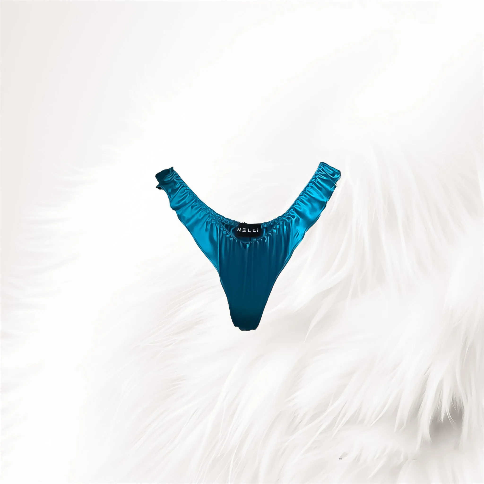 Peacocks Blue French Cut Thong