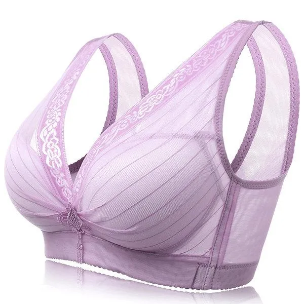 Plunge Bowknot Soft Wireless Print Bras