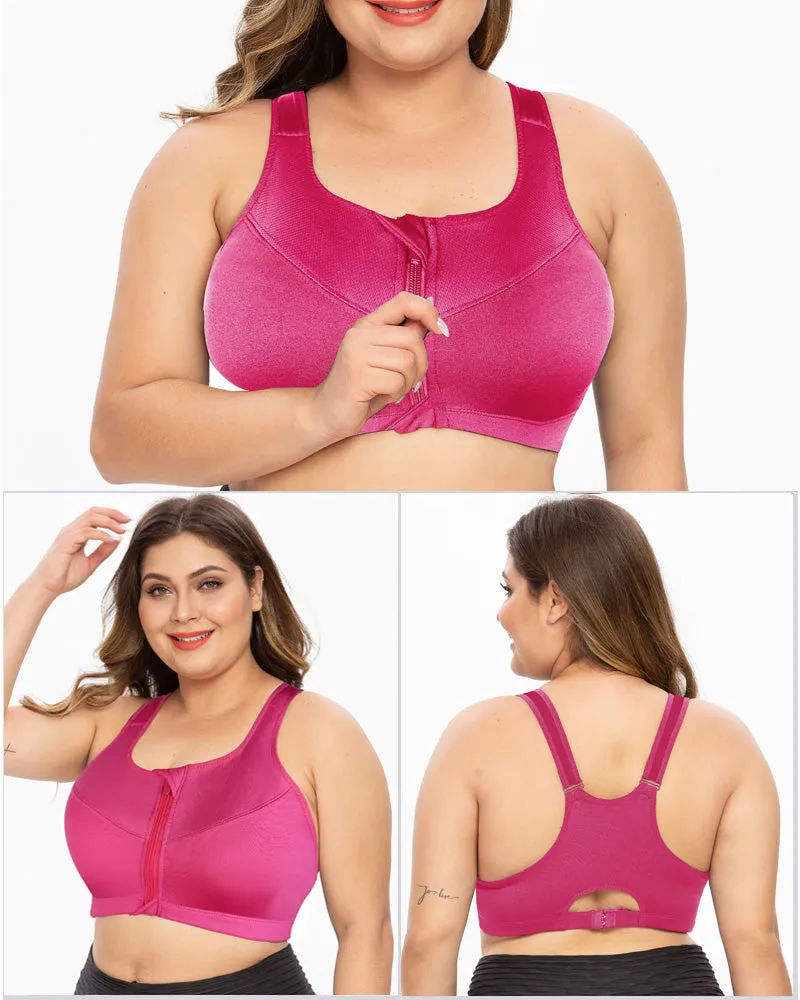 Plus Size Push Up Sport Bra