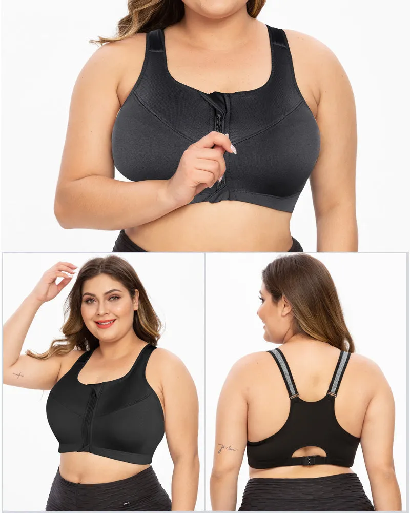 Plus Size Push Up Sport Bra