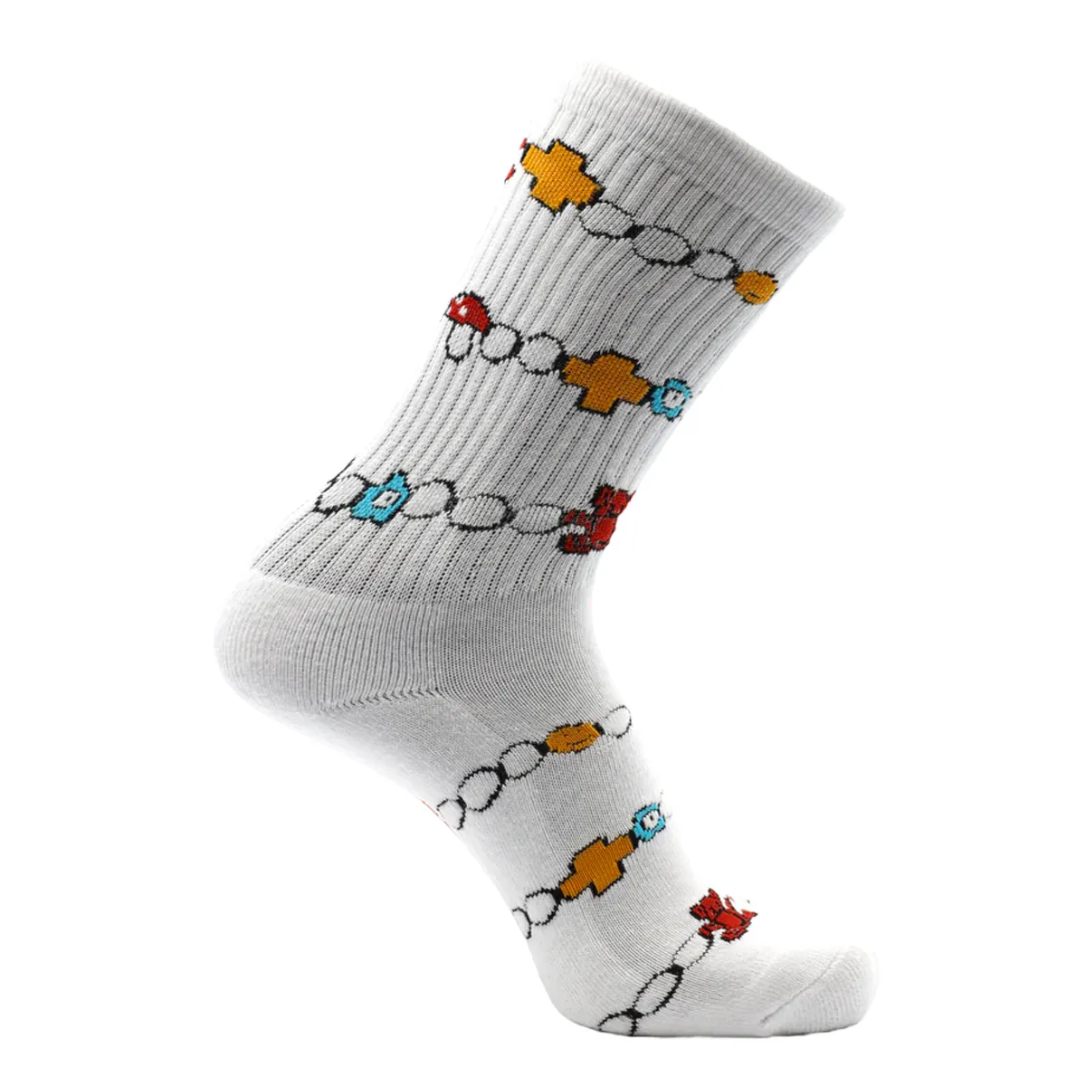 Psockadelic Henrys Jewelry Socks - White