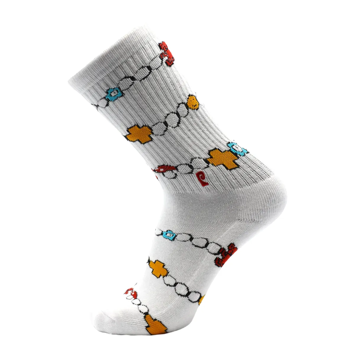 Psockadelic Henrys Jewelry Socks - White