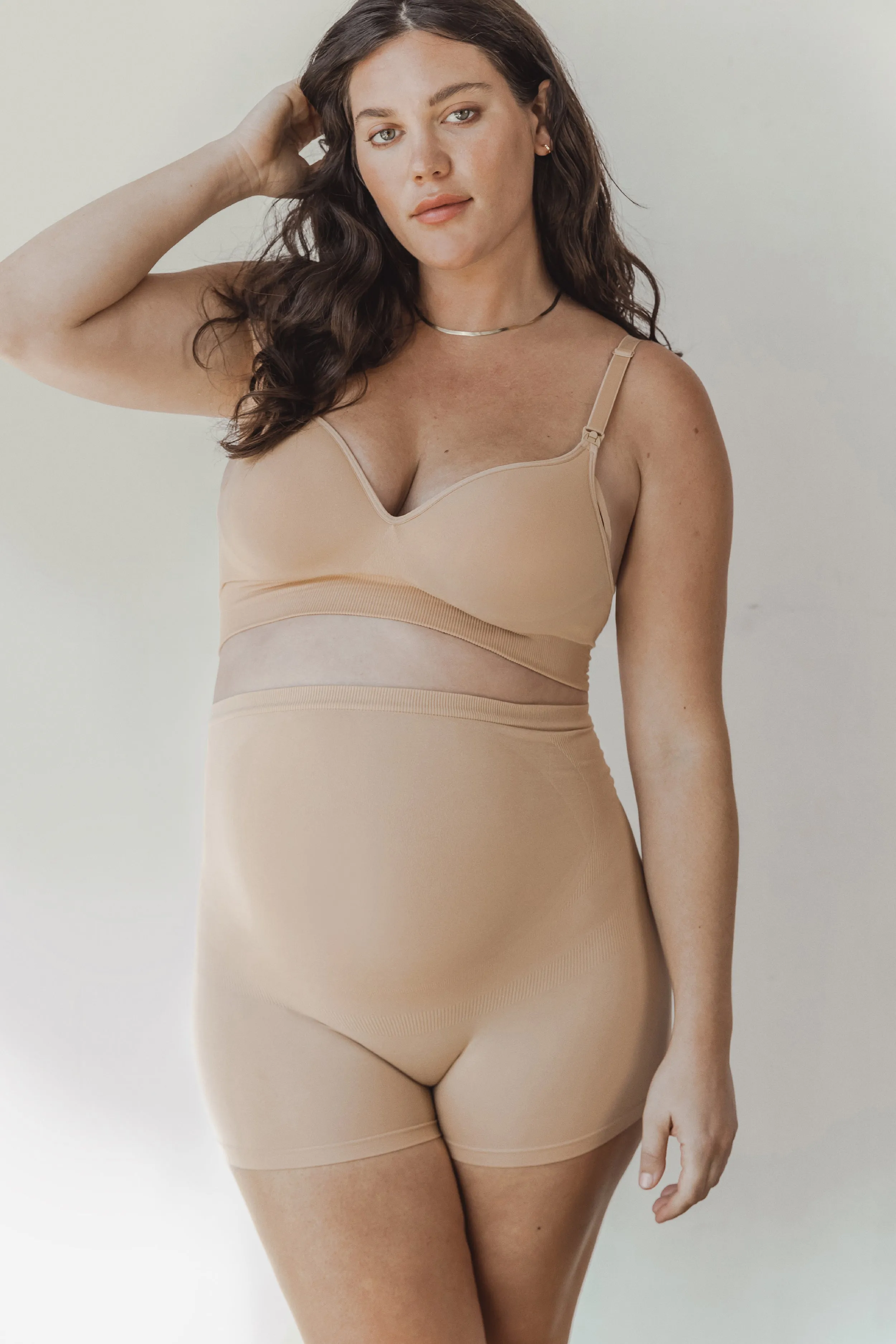 Seamless Maternity Over Belly Support Boyshorts