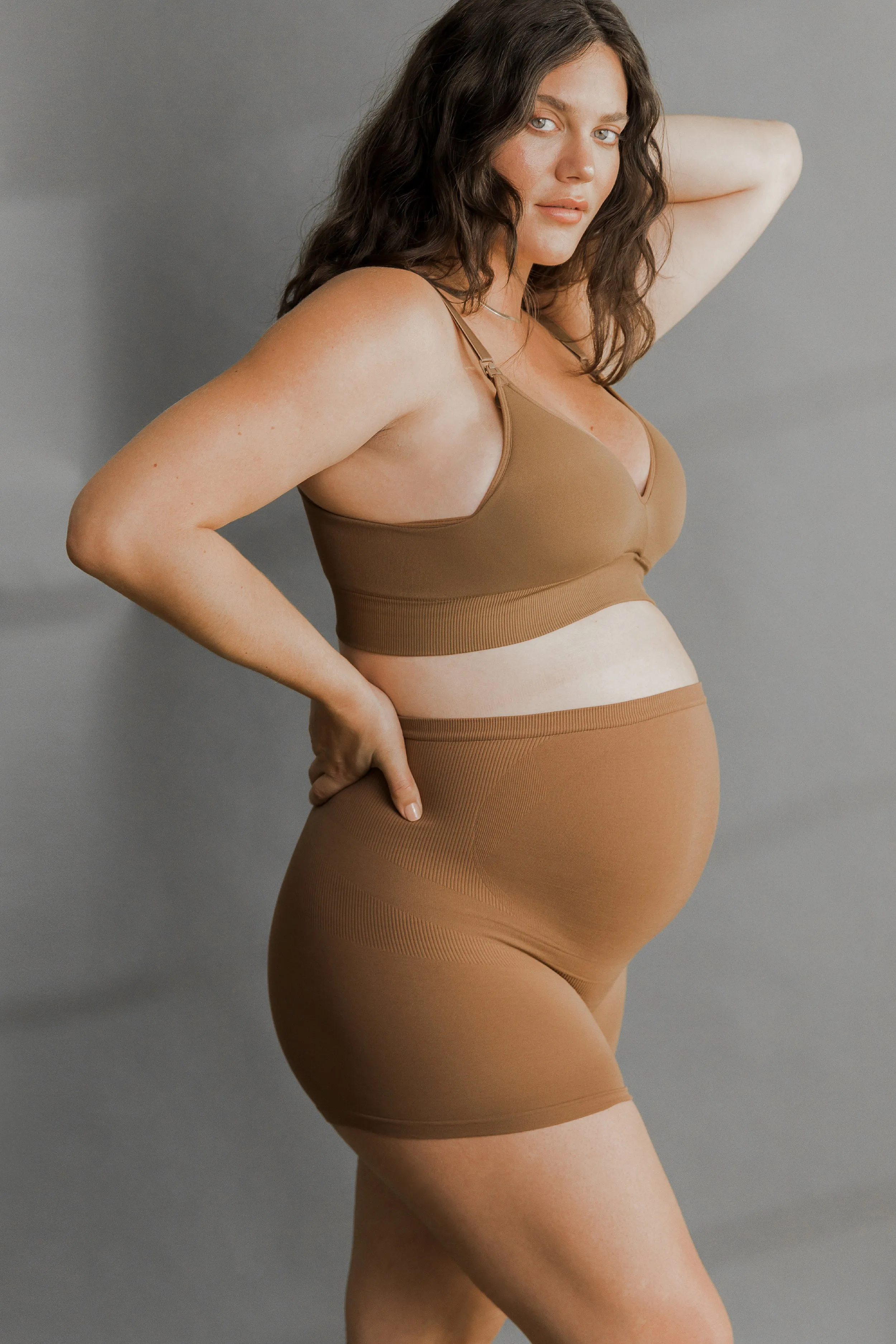 Seamless Maternity Over Belly Support Boyshorts