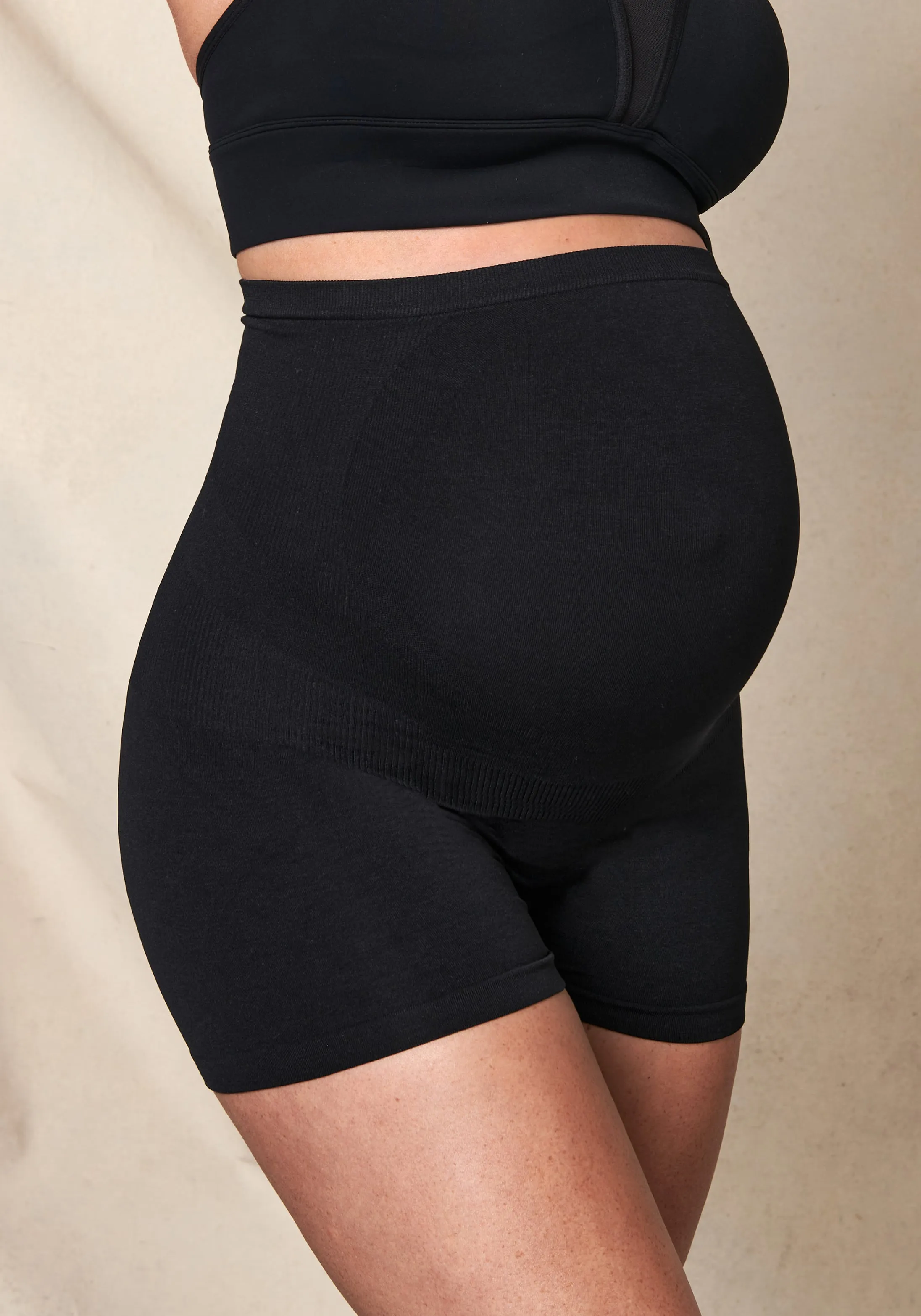 Seamless Maternity Over Belly Support Boyshorts