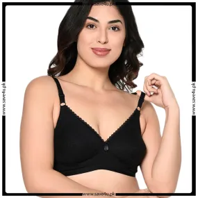 Seamless Non Wired Cotton Bra For Women (Stiff Bra)