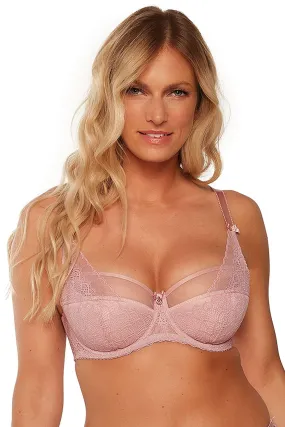 Semi-soft and Semi Padded Light Pink Bra by Gaia