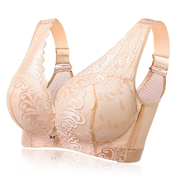 Sexy Deep V Gather Breathable Wireless Full Coverage Bras