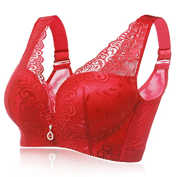 Sexy Deep V Gather Breathable Wireless Full Coverage Bras