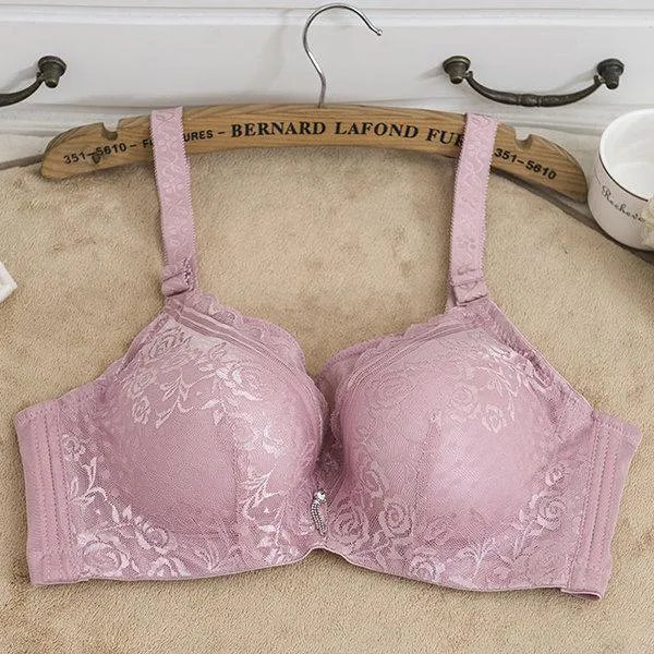 Sexy Lace Push Up Full Coverage Breathable Embroidered Bras