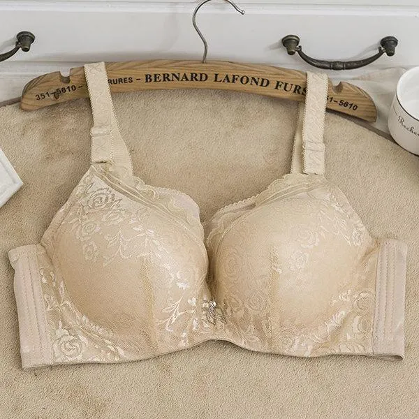 Sexy Lace Push Up Full Coverage Breathable Embroidered Bras