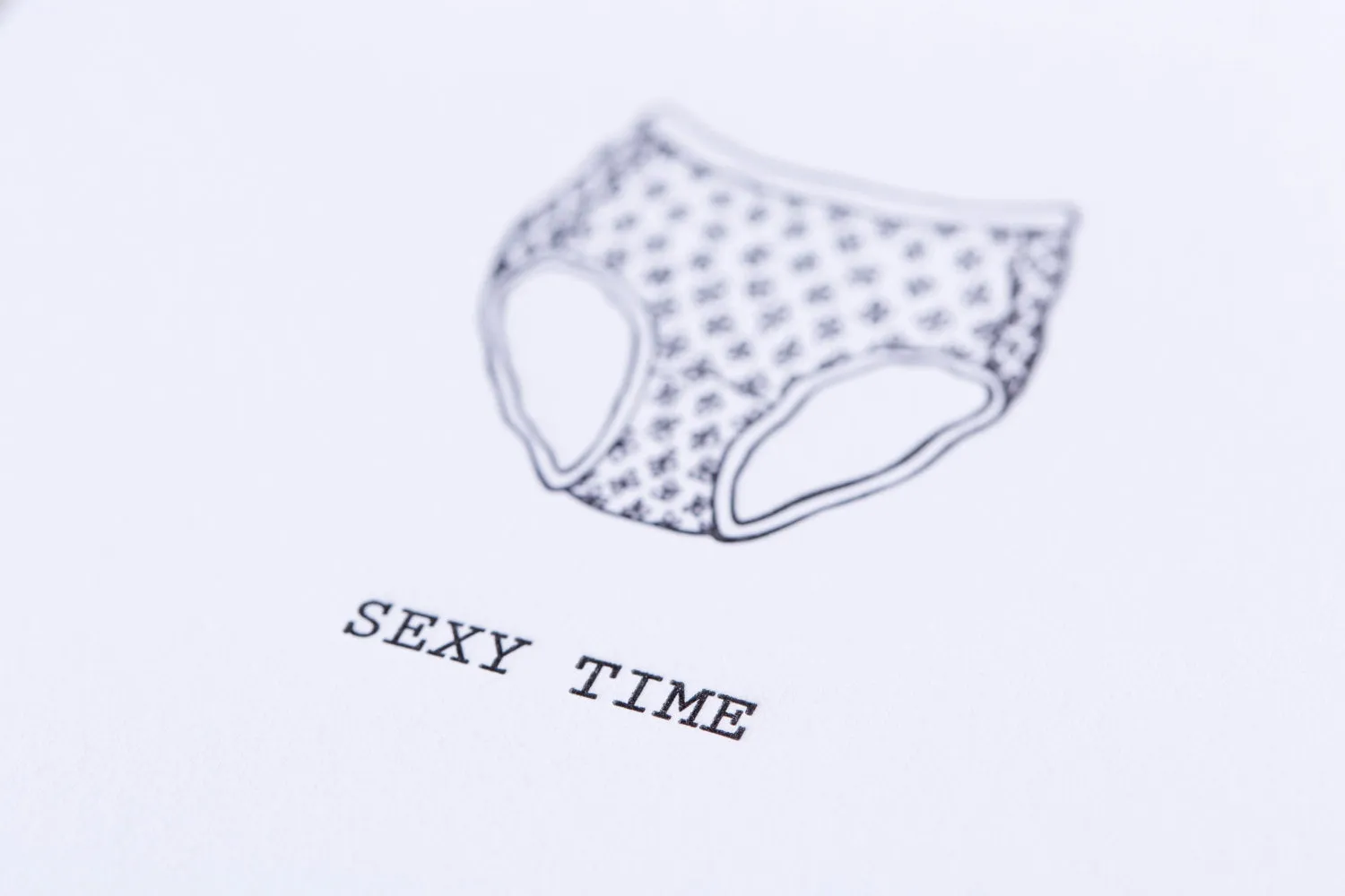 Sexy Time Granny Panties Card