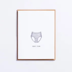 Sexy Time Granny Panties Card