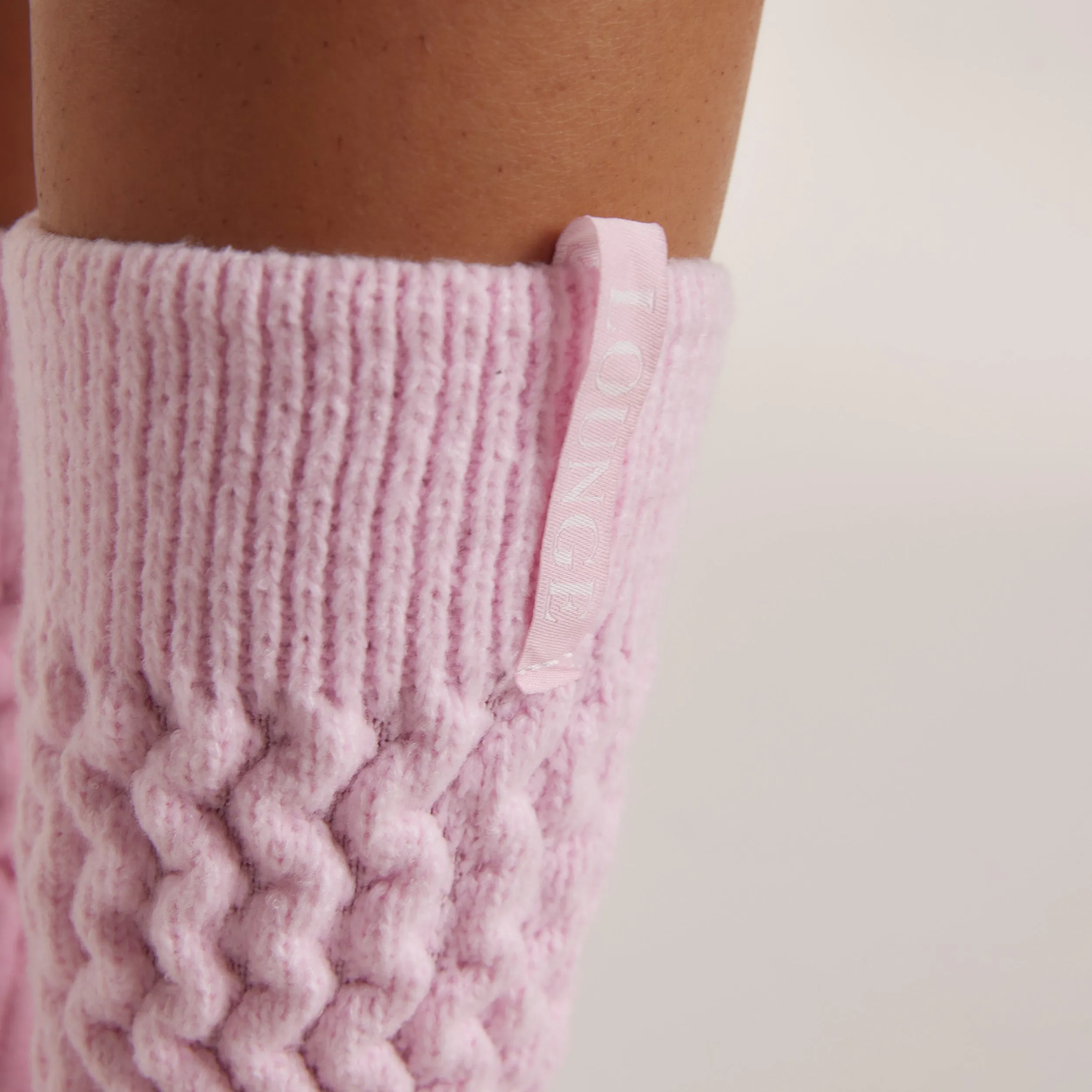 Snug Knitted Socks - Pink