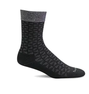 (SOCKWELL) Men's Moderate Compression, Easy Street (Black)