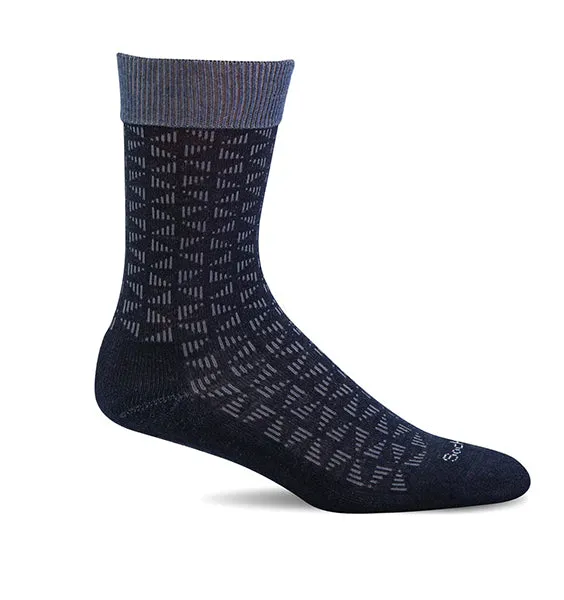 (SOCKWELL) Men's Moderate Compression, Easy Street (Navy)