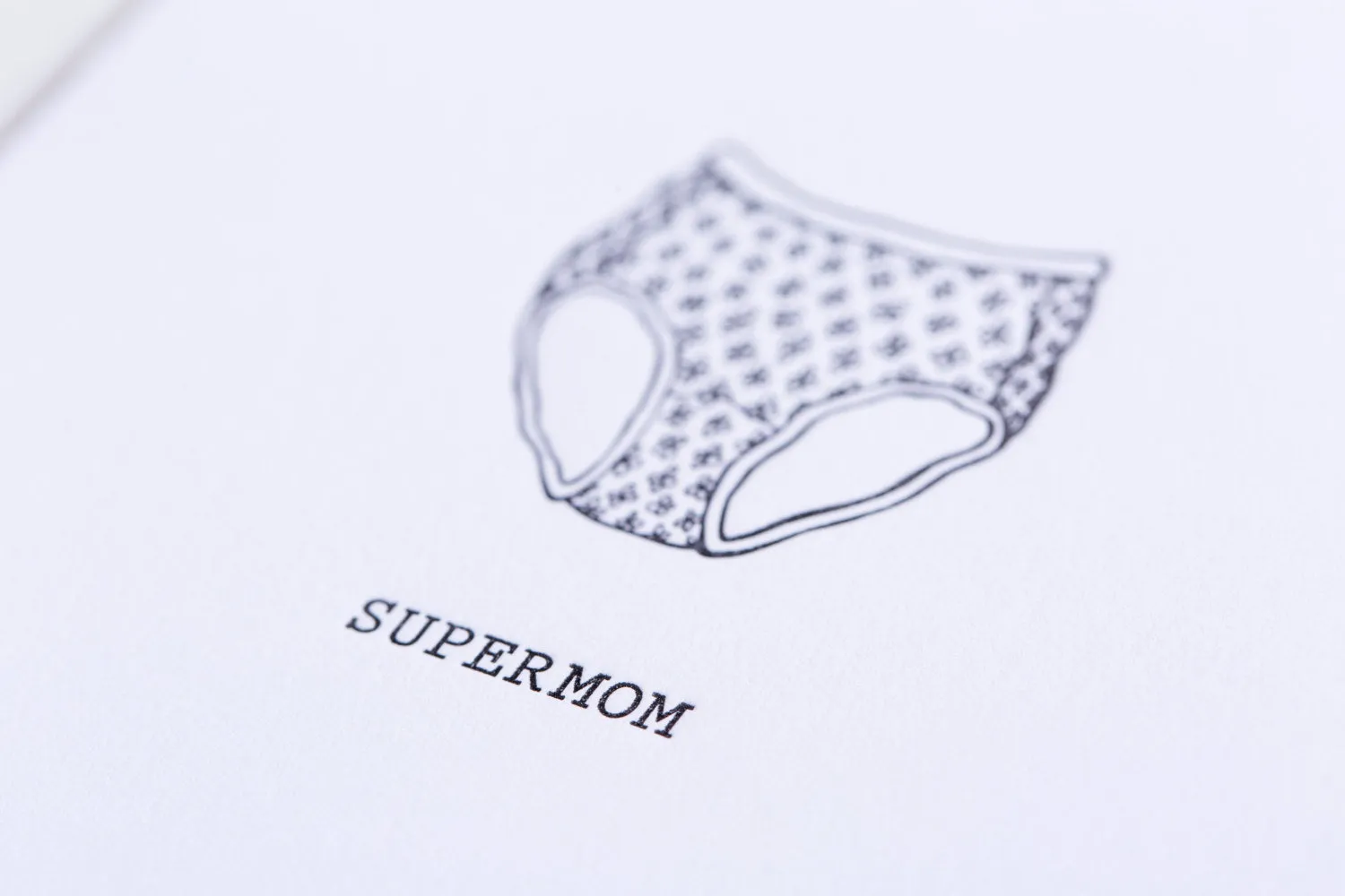 Supermom Granny Panties Card