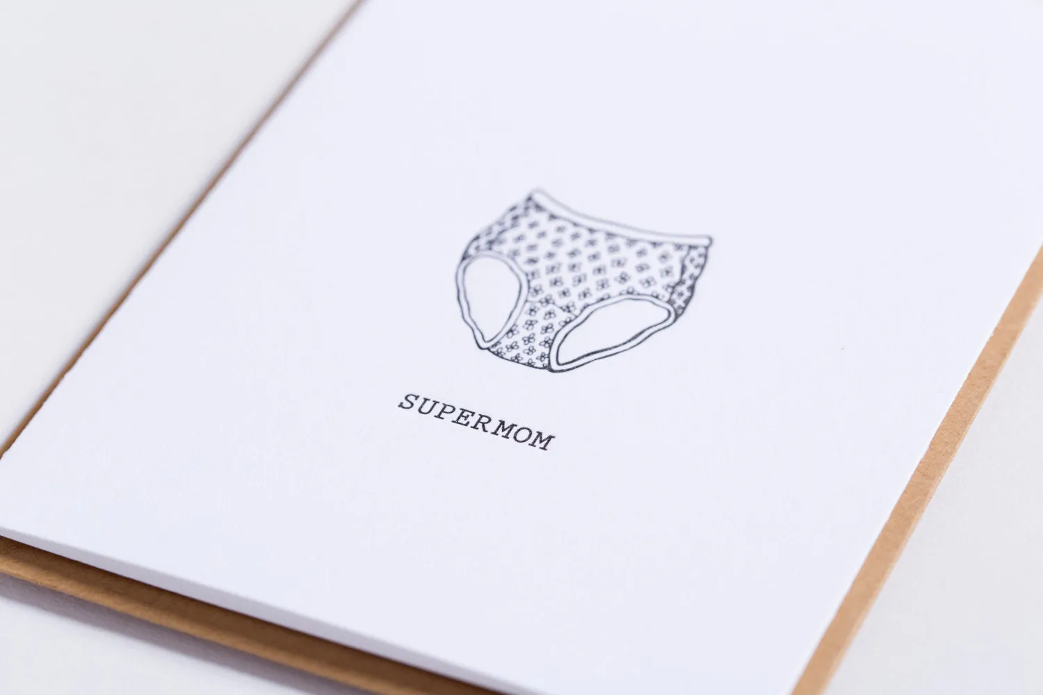 Supermom Granny Panties Card