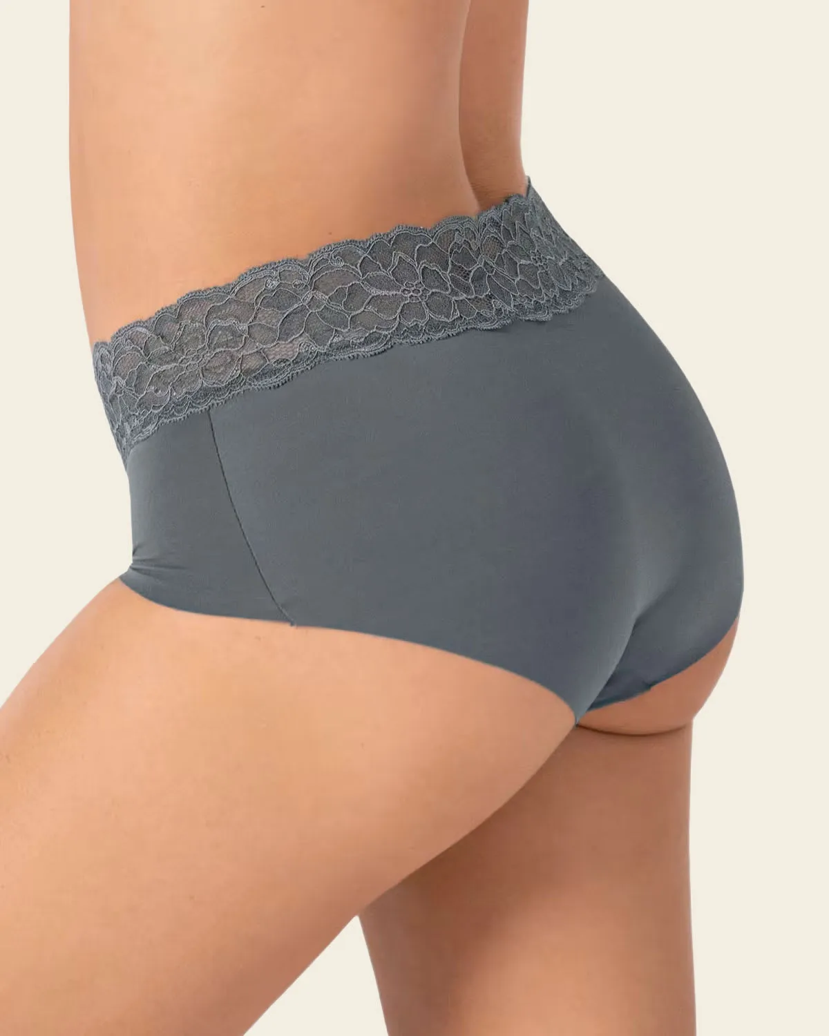 Ultra Light Lace Trim Hipster Panty