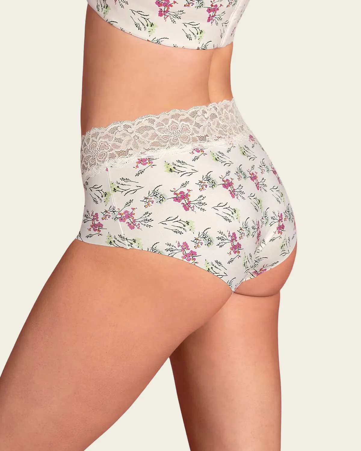 Ultra Light Lace Trim Hipster Panty