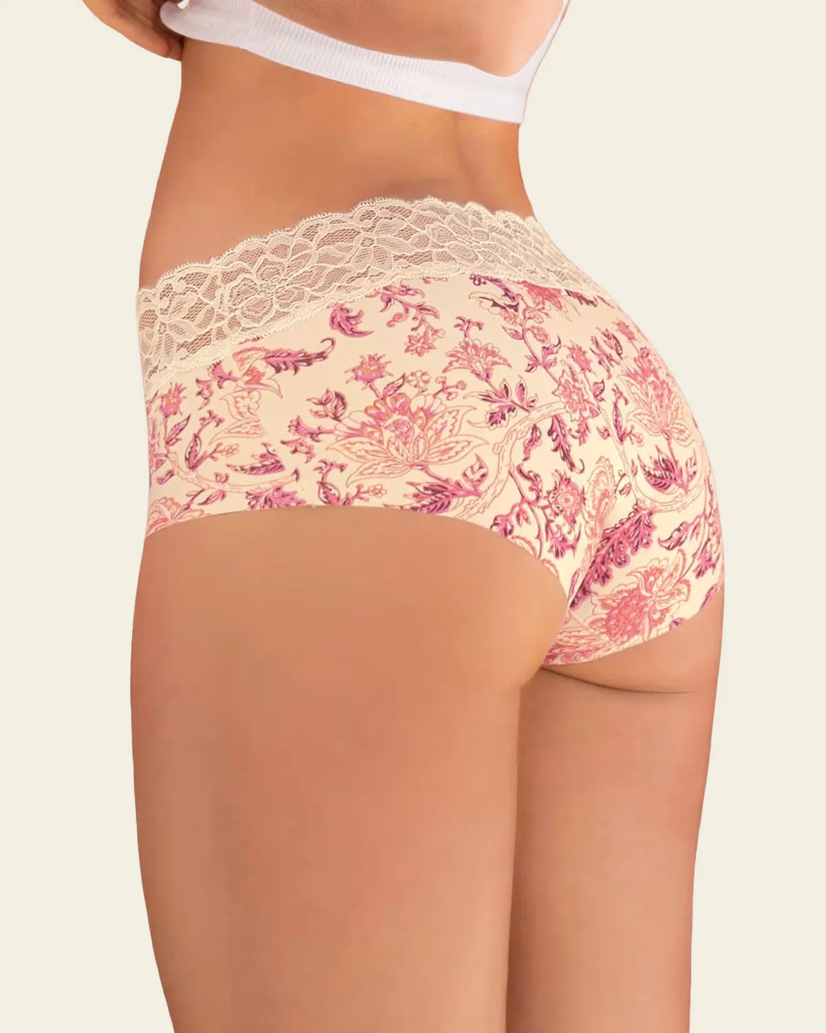 Ultra Light Lace Trim Hipster Panty