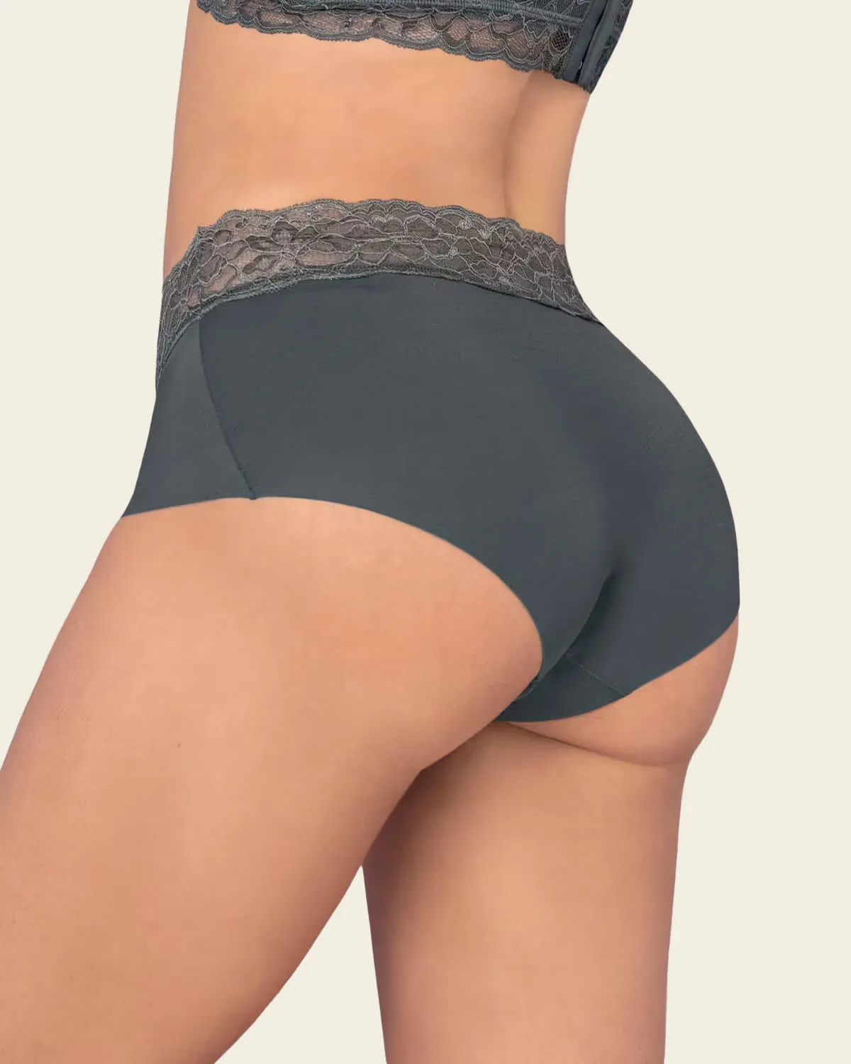 Ultra Light Lace Trim Hipster Panty