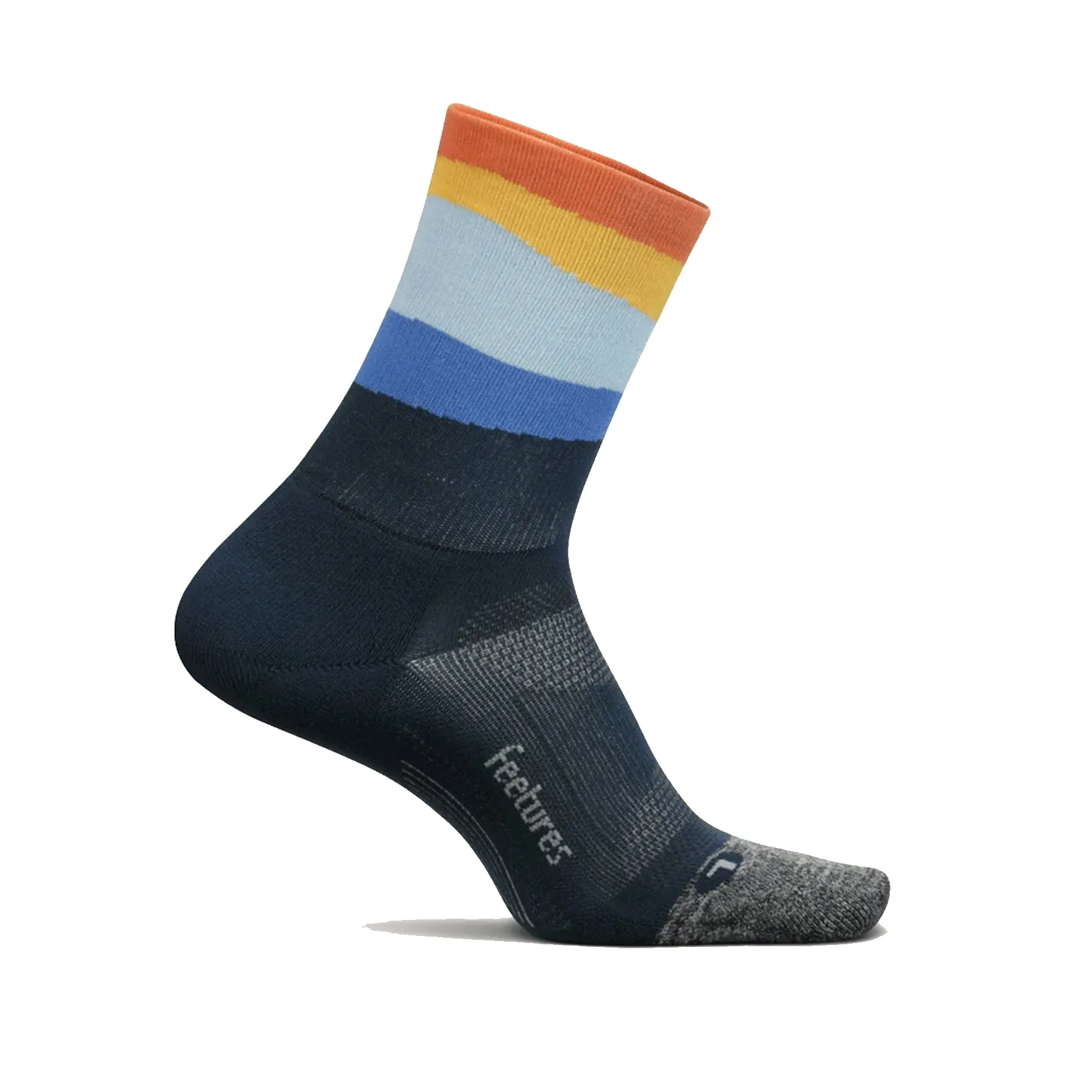 Unisex Feetures Elite Ultra Light Cushion Mini Crew Socks