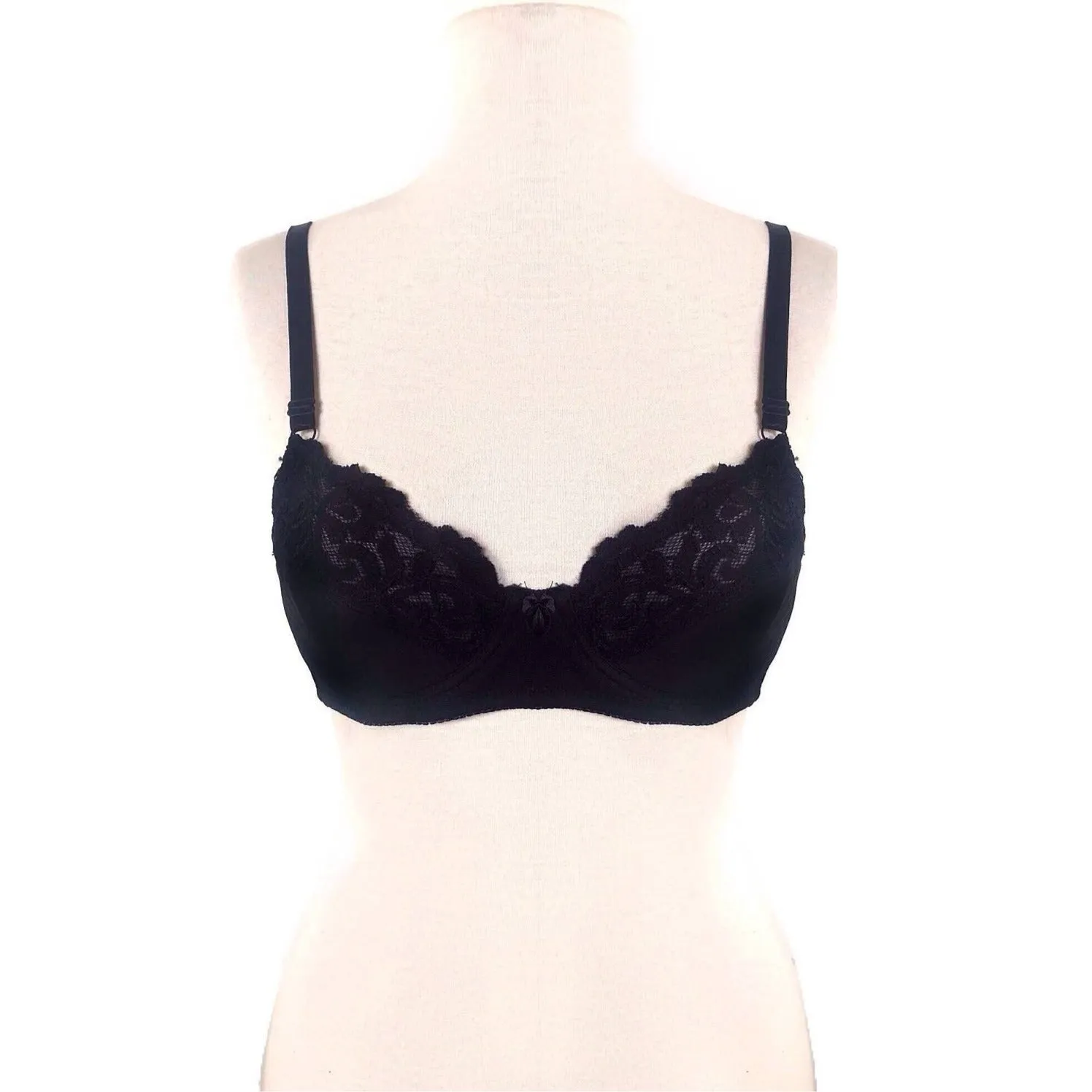 Unlined Floral Lace Semi-Sheer Bras