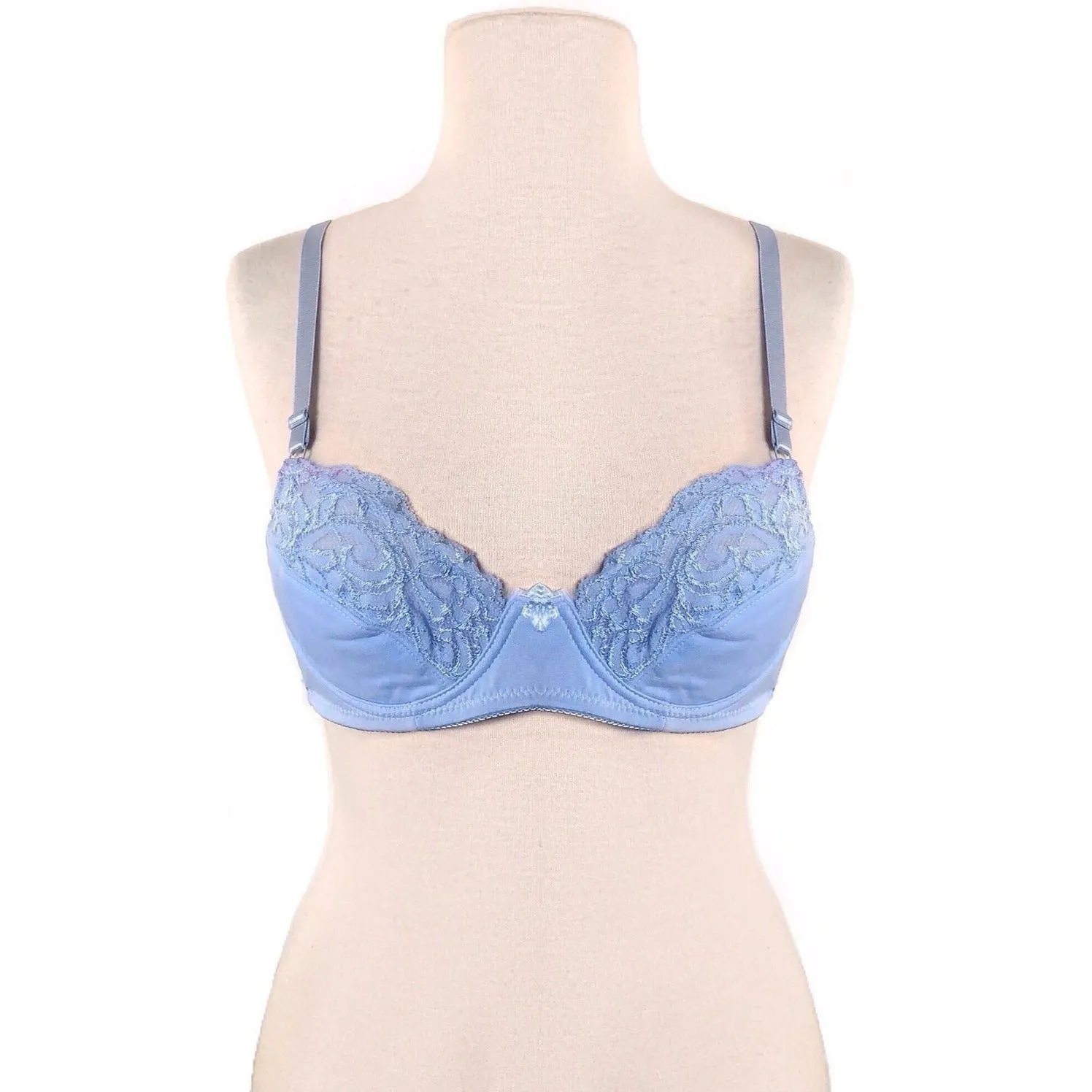 Unlined Floral Lace Semi-Sheer Bras