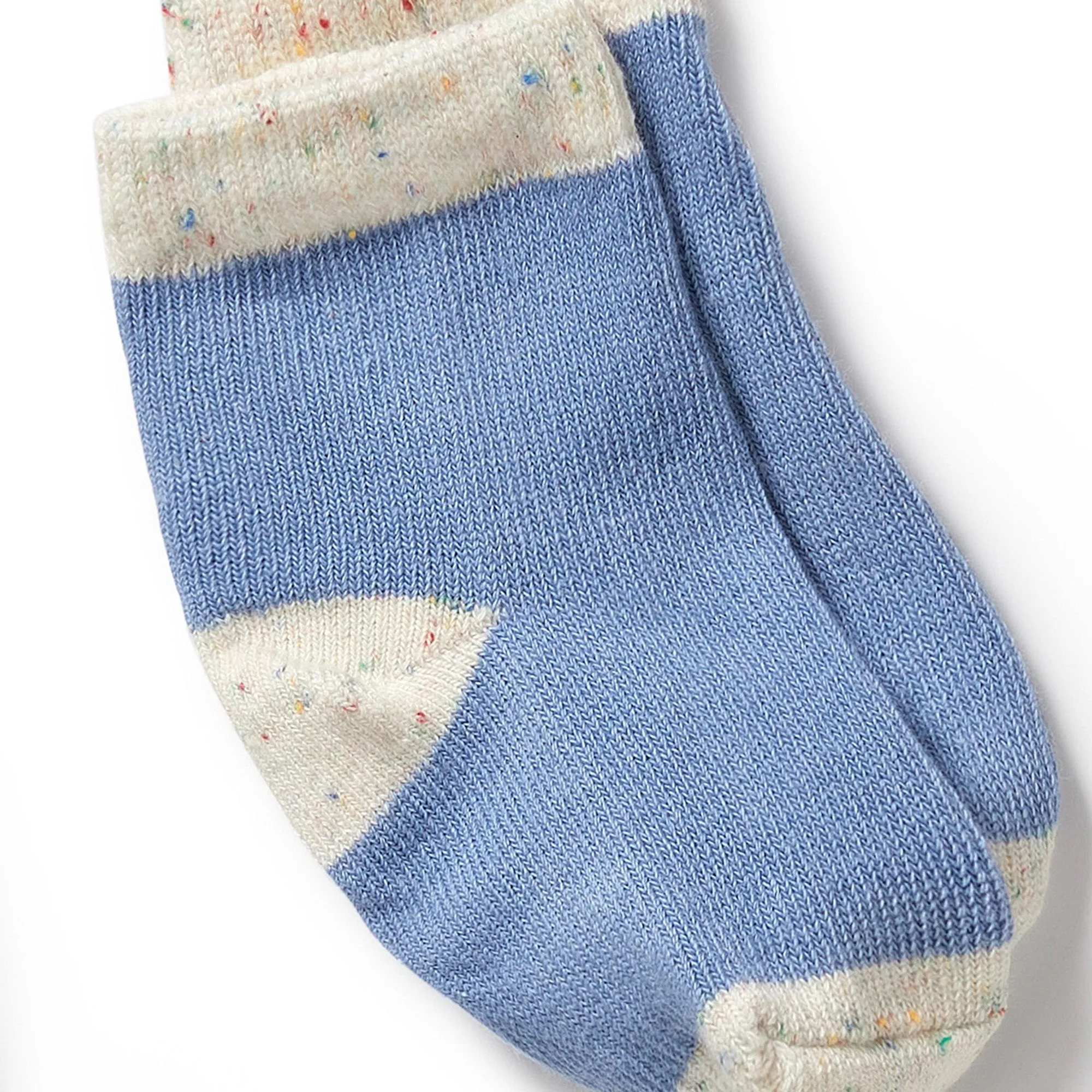 Wilson and Frenchy - Organic 3 Pack Baby Socks - Endive, Bluebell, Blue