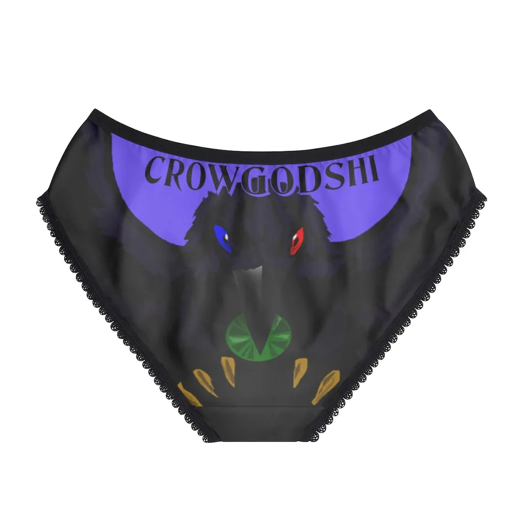 Women's Crowgodshi First Generation Limited Edition Panties, PURPLE LOGO