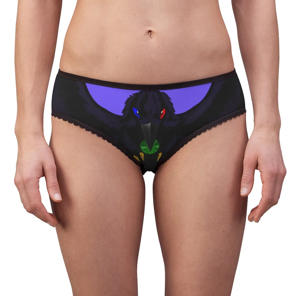 Women's Crowgodshi First Generation Limited Edition Panties, PURPLE LOGO