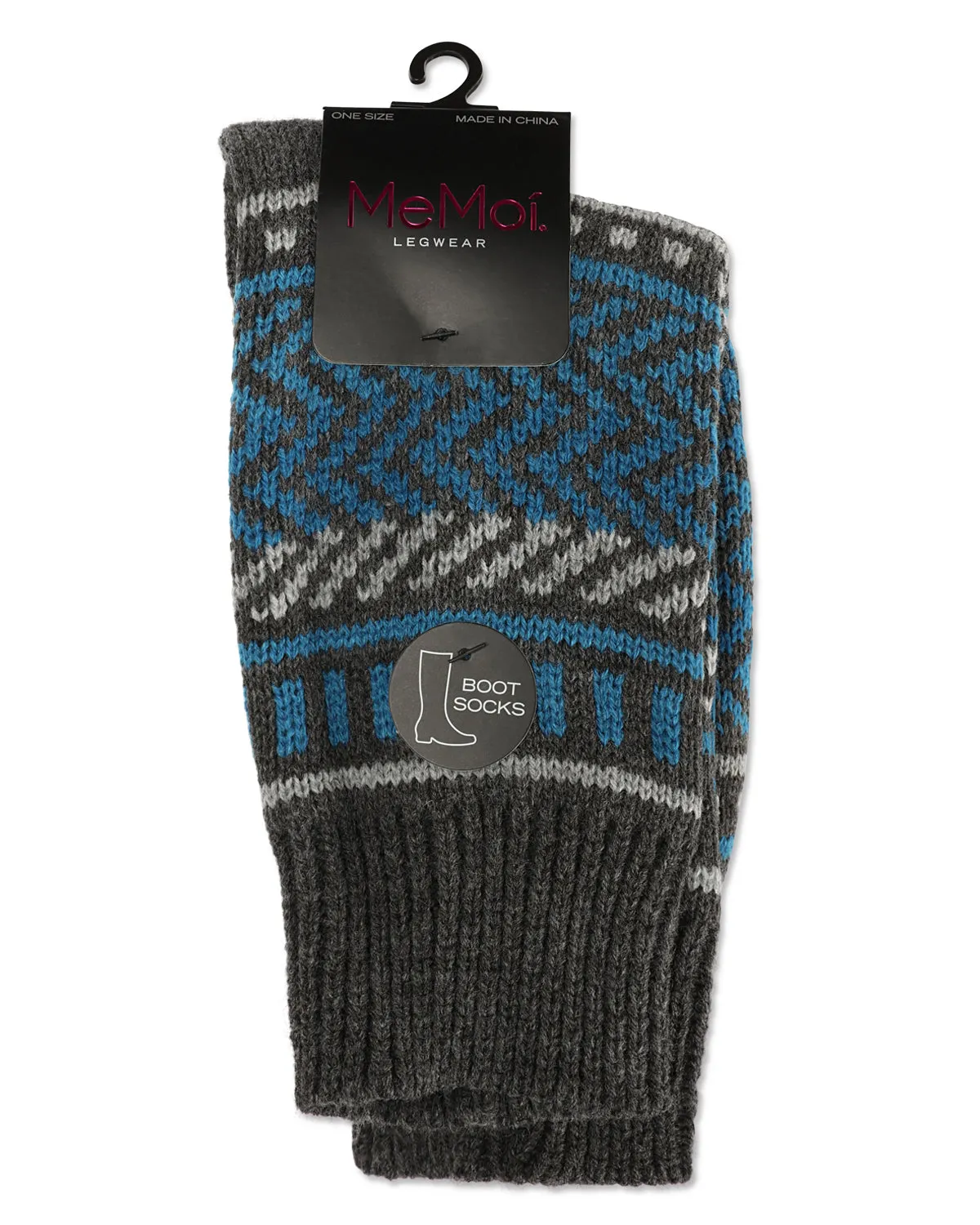 Zag Dash Chunky Knit Boot Socks