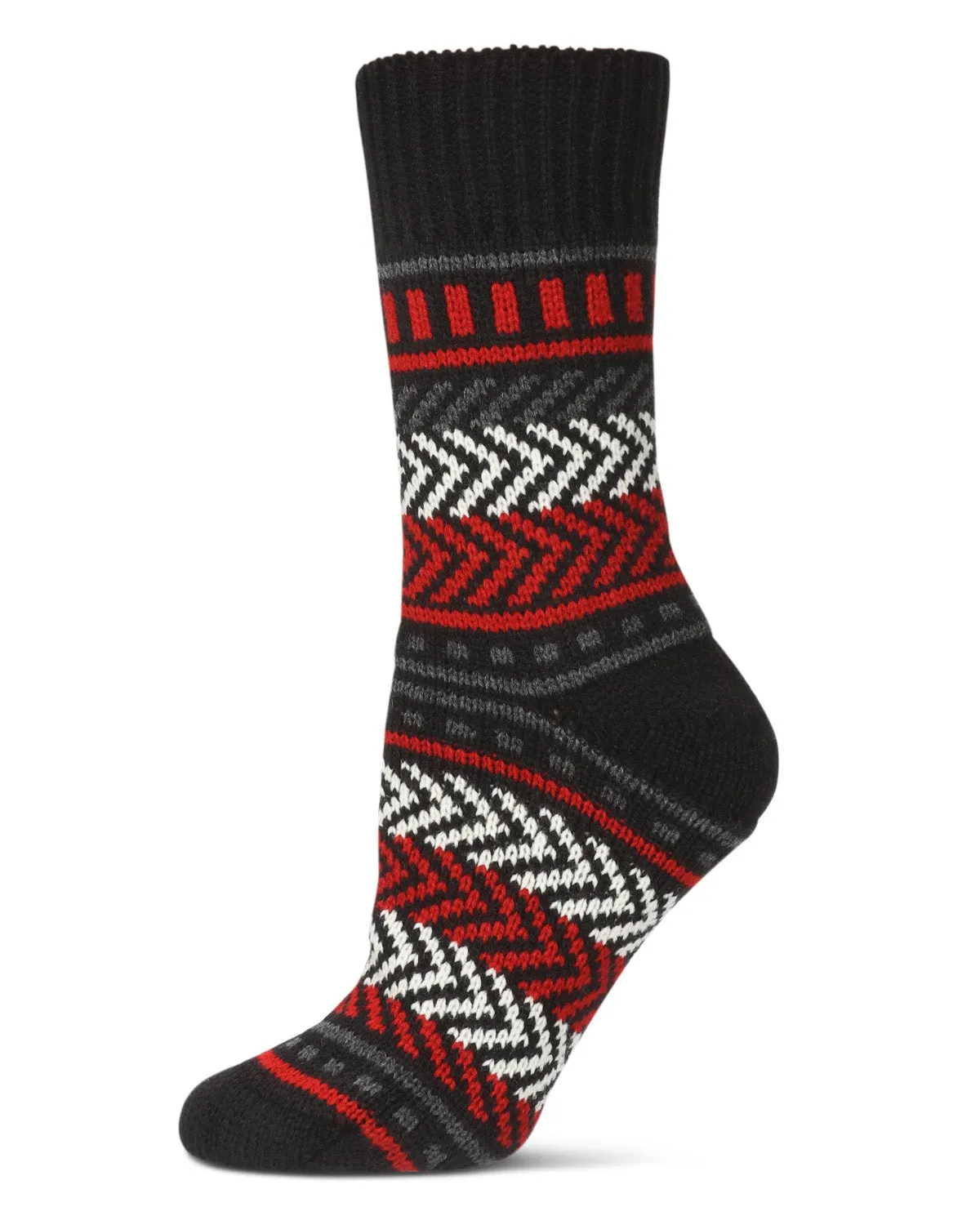 Zag Dash Chunky Knit Boot Socks